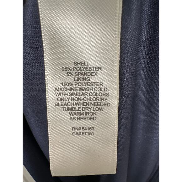 Eliza J Floral and Dot Print Shift Dress Womens Size 18 Navy White - Picture 9 of 9